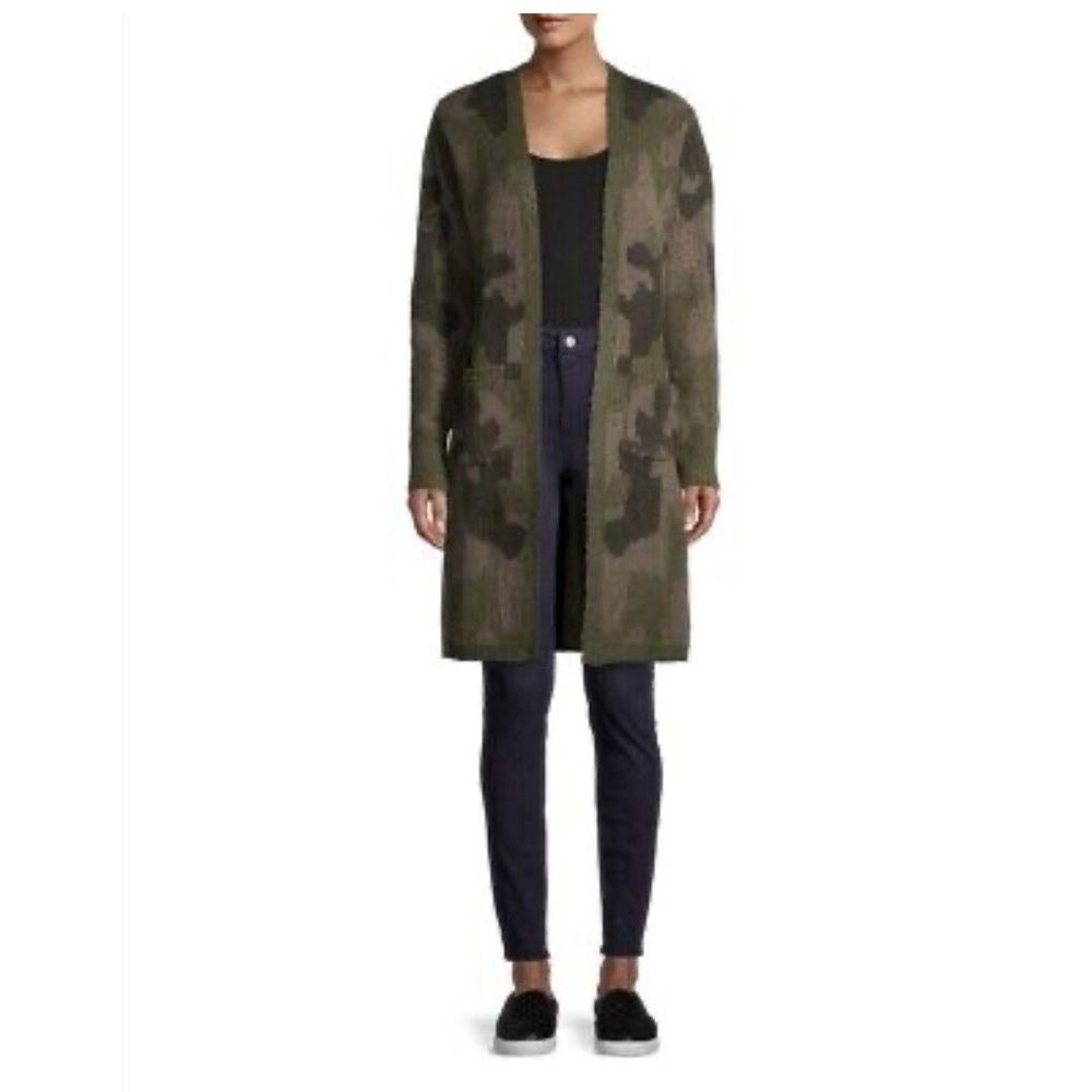 NO BOUNDARIES Juniors Camouflage Open Cardigan Duster Size Small